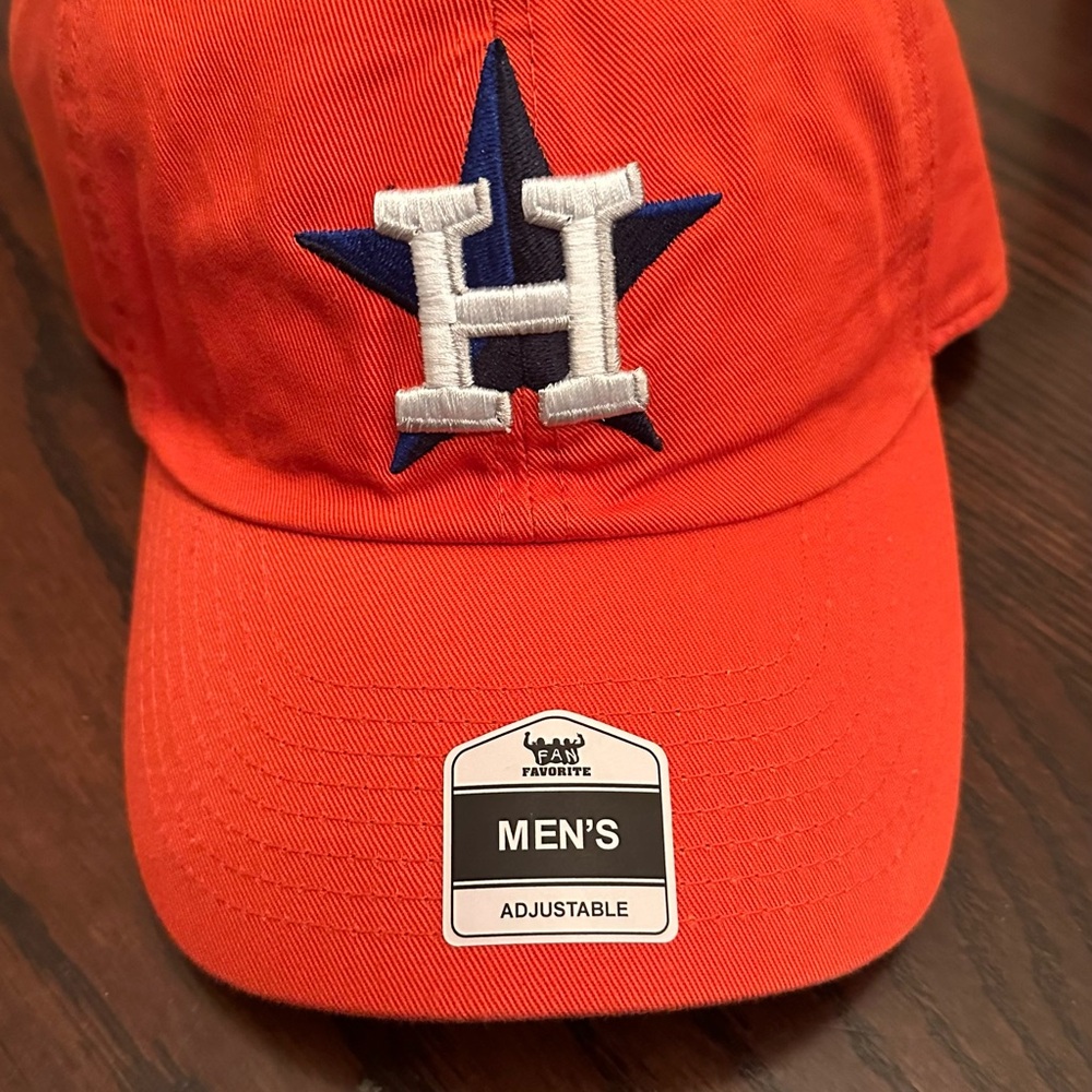 Vibrant Orange and Blue Hat with Embroidered Logo